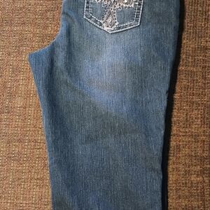 Earl Jeans Women's Dark Blue Cropped Jeans